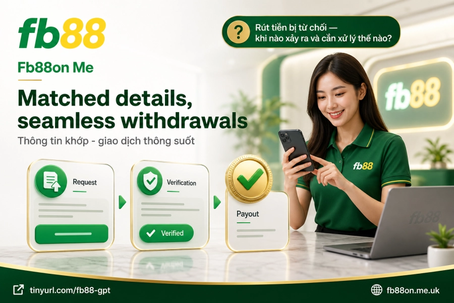 rút tiền Fb88 yêu cầu xác minh ngân hàng bảo mật tài khoản